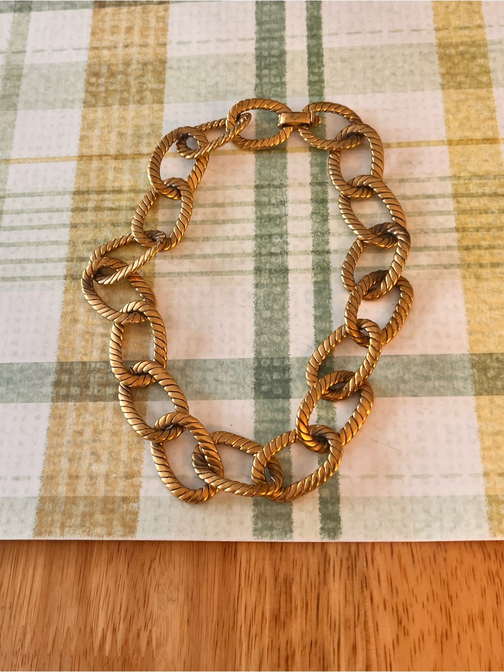 Lauren Ralph Lauren Vintage Chunky Chain Necklace Gold Tone, 12.3”